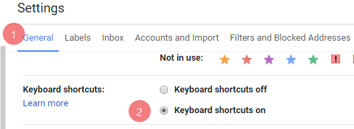 gmail shortcuts key 2018